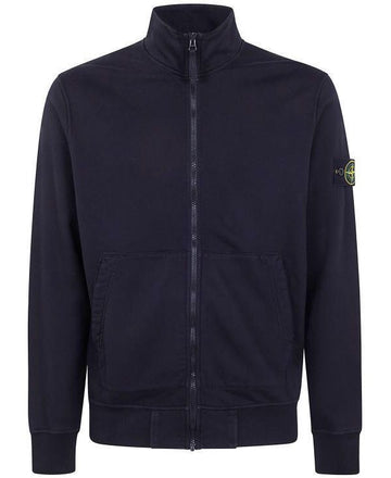 STONE ISLAND 6100063 Baumwoll-Fleece Sweatshirt Organic Zip 156726469