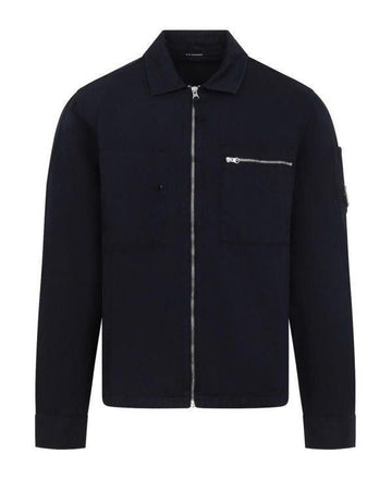 CP COMPANY Overshirt aus Baumwolle-Leinen mit Reißverschluss 156727075
