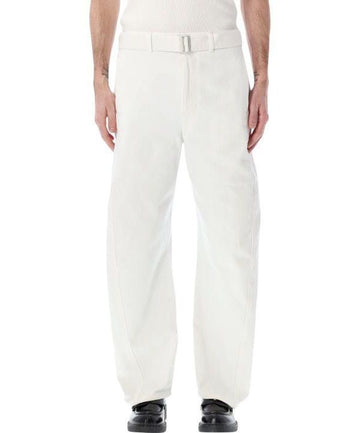 LEMAIRE Twisted Belted Pants with Denim Belt 156730004
