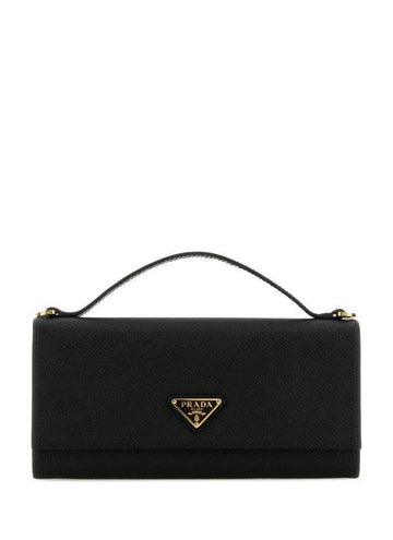 Prada Saffiano Leather Wallet with Shoulder Strap 156730418