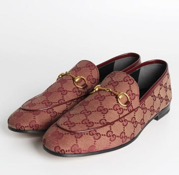 Gucci Women's Jordan Loafers Burgundy 39(260) 156924029