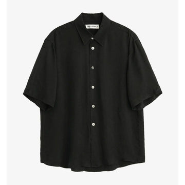 Our Legacy Short Sleeve Shirt in Charcoal Black 156245500