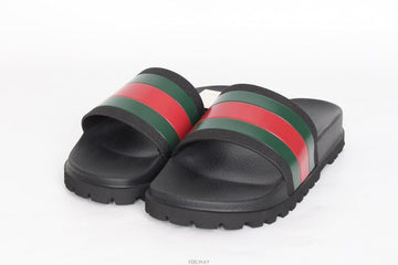 GUCCI Web-Stripes Slipper 6 156925326