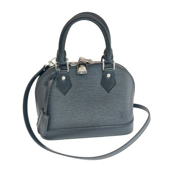 Louis Vuitton Alma BB Epi Leather Top Handle Crossbody Black M40862 Tote 156928011