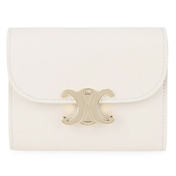 CELINE 女性トリオンフシャイニースモール財布(クリーム) 10D783DPV 01CR 153767830
