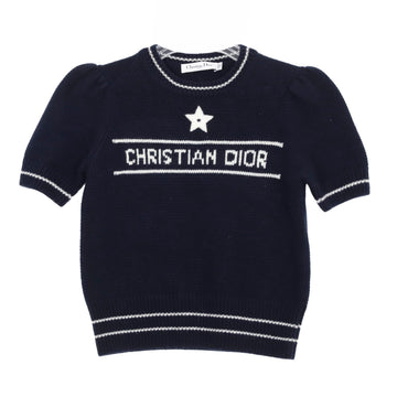DIOR ロゴパフ半袖ニット 38サイズ 224S09AM308 156283367