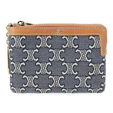 CELINE Damen Trionph Jacquard Schlüsselanhänger Münztasche 155331135