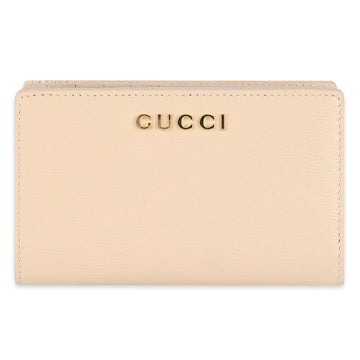 Gucci Women's Leather Script Zipper Wallet (Beige) 772640 0OP0N 5701 75685510