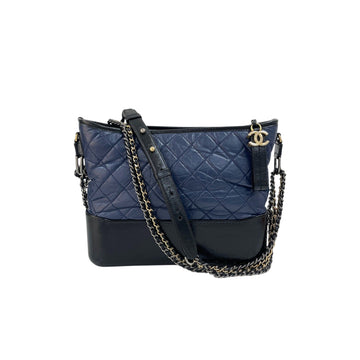 CHANEL Navy Gabriel Medium Hobo Shoulder Bag Crossbody H00315 156934009