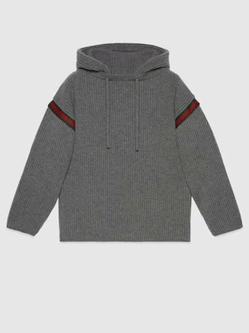 Gucci Wool Cashmere Hooded Sweater 133012524