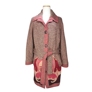 Missoni Checked Knit Belted Coat 66 156934984
