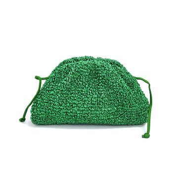 BOTTEGA VENETA Die Mini-Pouch Leder Boucle Umhängetasche Grün 585852 156935765