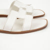 Hermes Oran Sandals Calfskin White 156724908 [P]