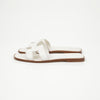 Hermes Oran Sandals Calfskin White 156724908 [P]