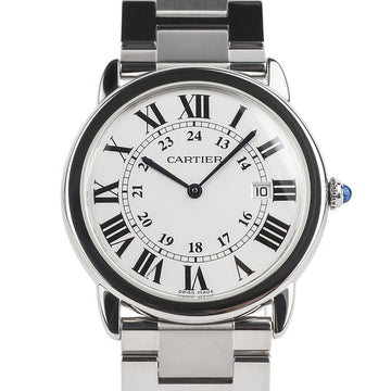 Cartier Long Cuban Solo Quartz Steel 36MM Watch 37207 156938626