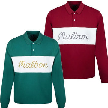 MALBON GOLF マルボン ゴルフウェア M-7609-FRS マレー ポロ ゴルフ Tシャツ メンズゴルフウェア メンズゴルフウェア 105262653