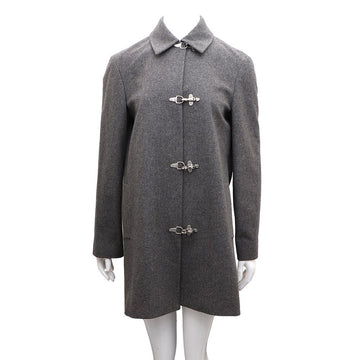 Celine Wool Cashmere Blend Buckle Women's Coat 20691971 156939412