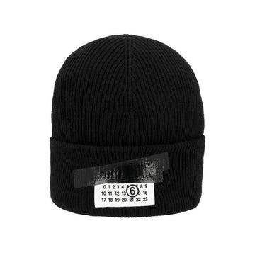 MAISON MARGIELA MM6 Tape Label Nummerierung Logo Patch Mütze SH2TB0003 M13168 900S 148270324