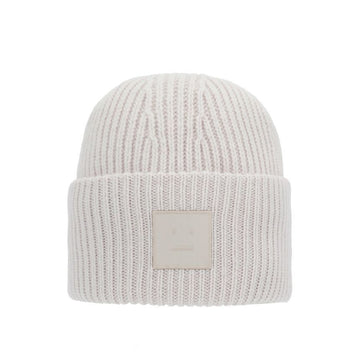 Acne Studios Beanie C40425 LIGHT GREY Face Logo Patch Beanie 149351779
