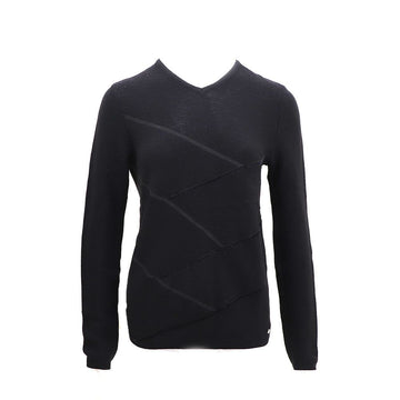 SALVATORE FERRAGAMO Woll-Nylon V-Ausschnitt Pullover schwarz kk42774503 156939499