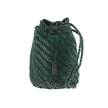 Dragon Diffusion Bucket Bag 8838 FOREST Pom Pom Double Jump Women's Bucket Bag 55790536