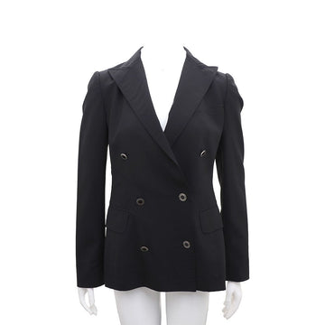 DOLCE & GABBANA Schwarzer Leoparden Doppelblazerjacke 94208072 156940156