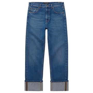 VALENTINO Gerade geschnittene Turn-up Jeans Mid Blue 598 1000001049 29575630