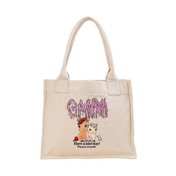 GANNI Damen Ponyprint Große Shopper Tasche 156942065 [P]