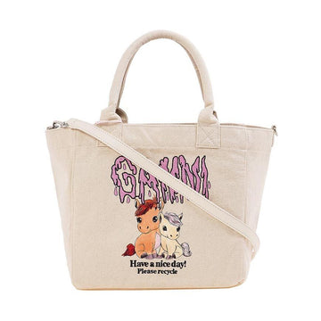 Ganni Pony Print Small Shopper Bag 156942070