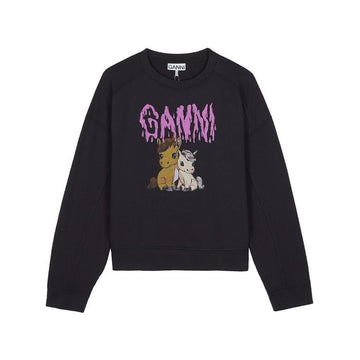 GANNI Damen Isoli Jersey Sweatshirt 156942098