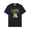 GANNI ベーシックコットンジャージTシャツ 156942107 [P]