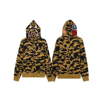 BAPE 001ZPM301007MYEL SS26 Männer First Camo Shark Full-Zip 156942146