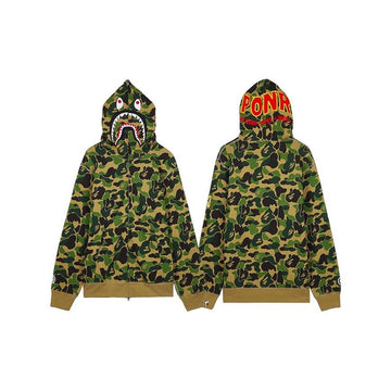BAPE 001ZPM301008MGRN SS26 Herren ABC-Camo Shark Full-Zip 156942147