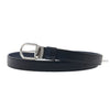 MONTBLANC 128756 ブラックブルー SS26 メンズ リバーシブル レザー ベルト 156942160 [P]
