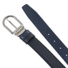 MONTBLANC 128756 ブラックブルー SS26 メンズ リバーシブル レザー ベルト 156942160 [P]
