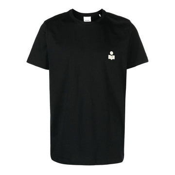 Isabel Marant 23FW ZAFFERH Logo Print T-Shirt Black Ecru TS0047HA A1N01H BKEC 57884577