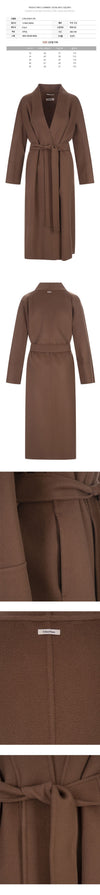 MAXMARA ベルテッドウールコート ブラウン 2390160839 095 57884992 [P]