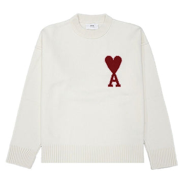 AMI Big Heart Logo Unisex Knit BFUKS006 018 154 145082193