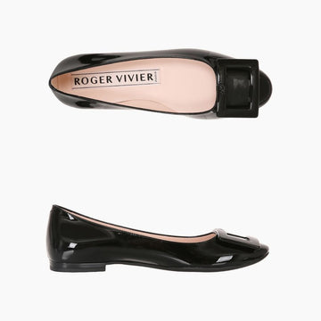 ROGER VIVIER Ballerinas aus Patentkalbsleder 156950052