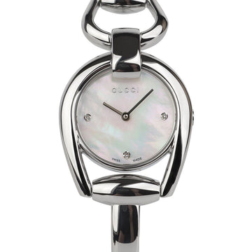 Gucci Women’s Watch with Mother of Pearl Dial and 3P Diamonds YA139506 156954085