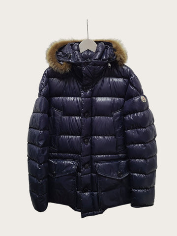 MONCLER Navy glänzende Räuchermäntel Kluni Daunenjacke 156954225