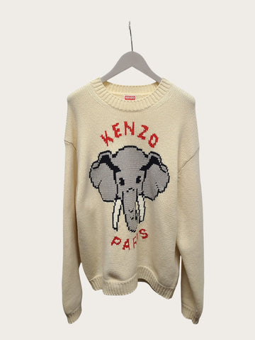 KENZO Elephant Pixel Strickpullover 156955263