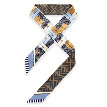 Fendi Women Long Narrow Printed Skinny Scarf (Brown) FXT011 ASQF F1P2O 150777453