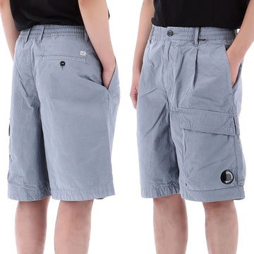 CP COMPANY Mikrofaser Shorts mit Logo-Patch 20CMBE127A 809 156958525