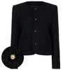 Celine Black Icon Wool Natte Jacket 156959116 [P]