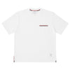 THOM BROWNE MJS183A / RWB Dreistreifen Streifen Pocket Kurzarm T-Shirt 34881903 [P]