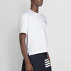 THOM BROWNE MJS183A / RWB Dreistreifen Streifen Pocket Kurzarm T-Shirt 34881903 [P]