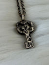 Gucci Silver Double G Key Necklace (627757) 156959227 [P]