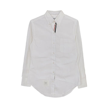Thom Browne Button Down Cotton Oxford Shirt White 156513149