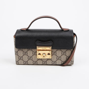 GUCCI Paddle-Lock Mini Top Handle Tote Shoulder Bag 156924121
